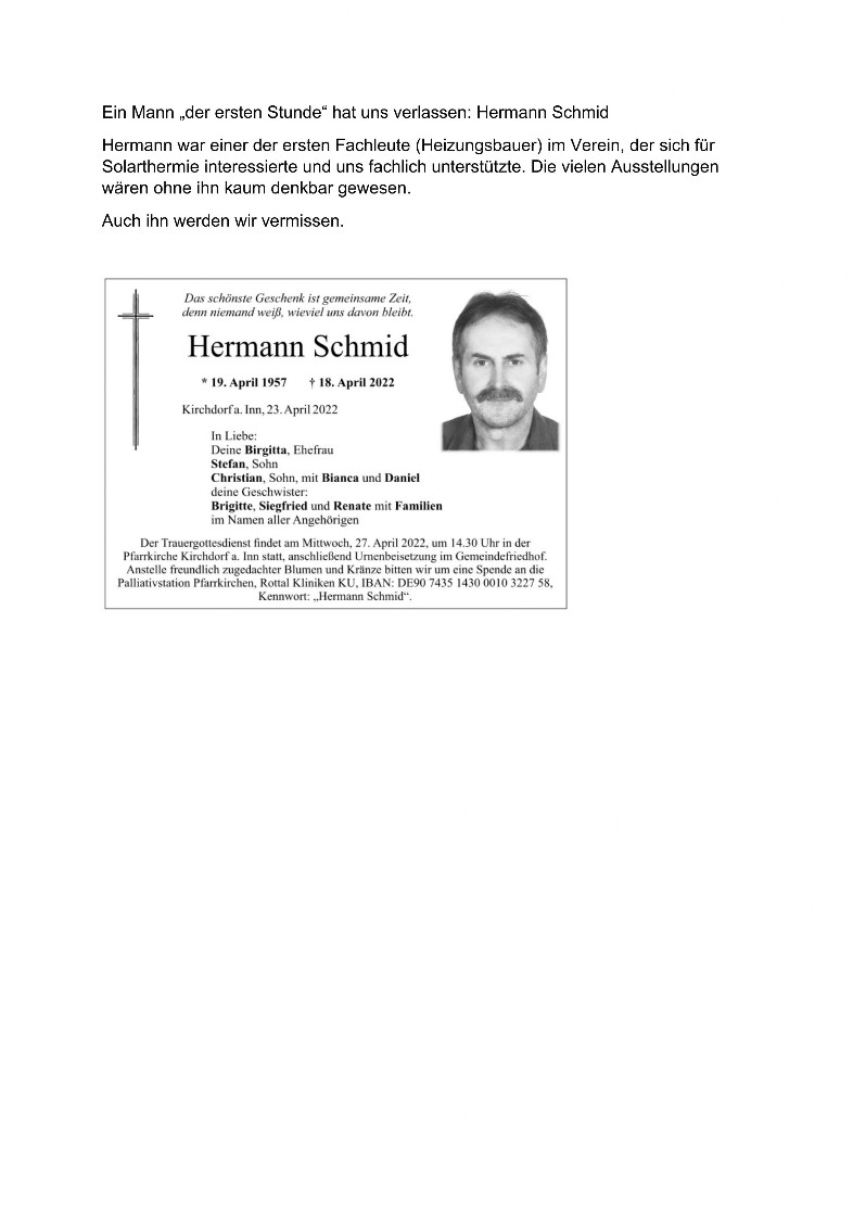 Abschied Schmid Hermann